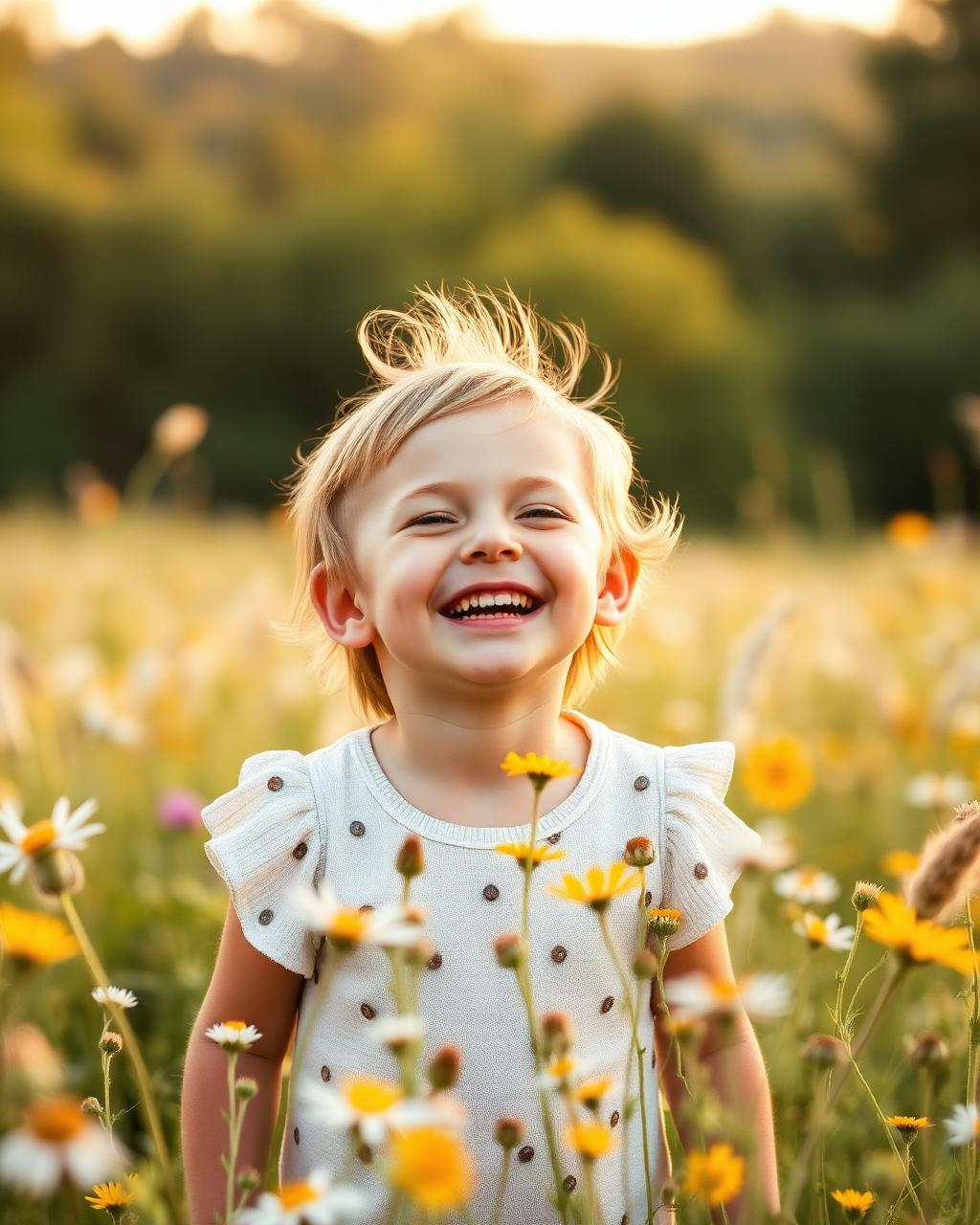 Joyful child portrait